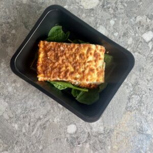 Zuiderse ovenschotel met kippengehakt & wortelpuree
