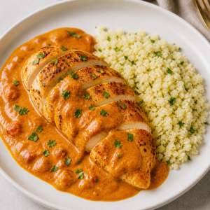 Butterchicken met bloemkool-bulgurrijst