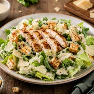 Caesar salade met gegrilde kip